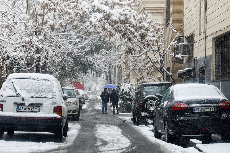 بارش باران و برف در بیشتر مناطق ایران